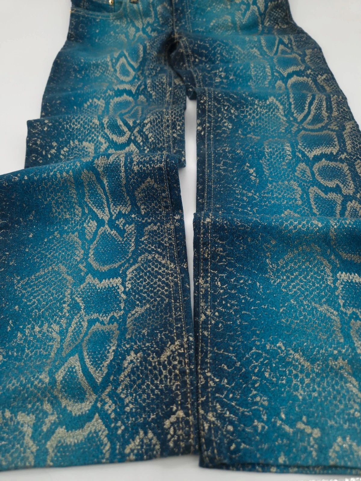 Roberto Cavalli Vintage Cavalli Python Snakeskin jeans Size US 30 / EU 46 - 4 Thumbnail