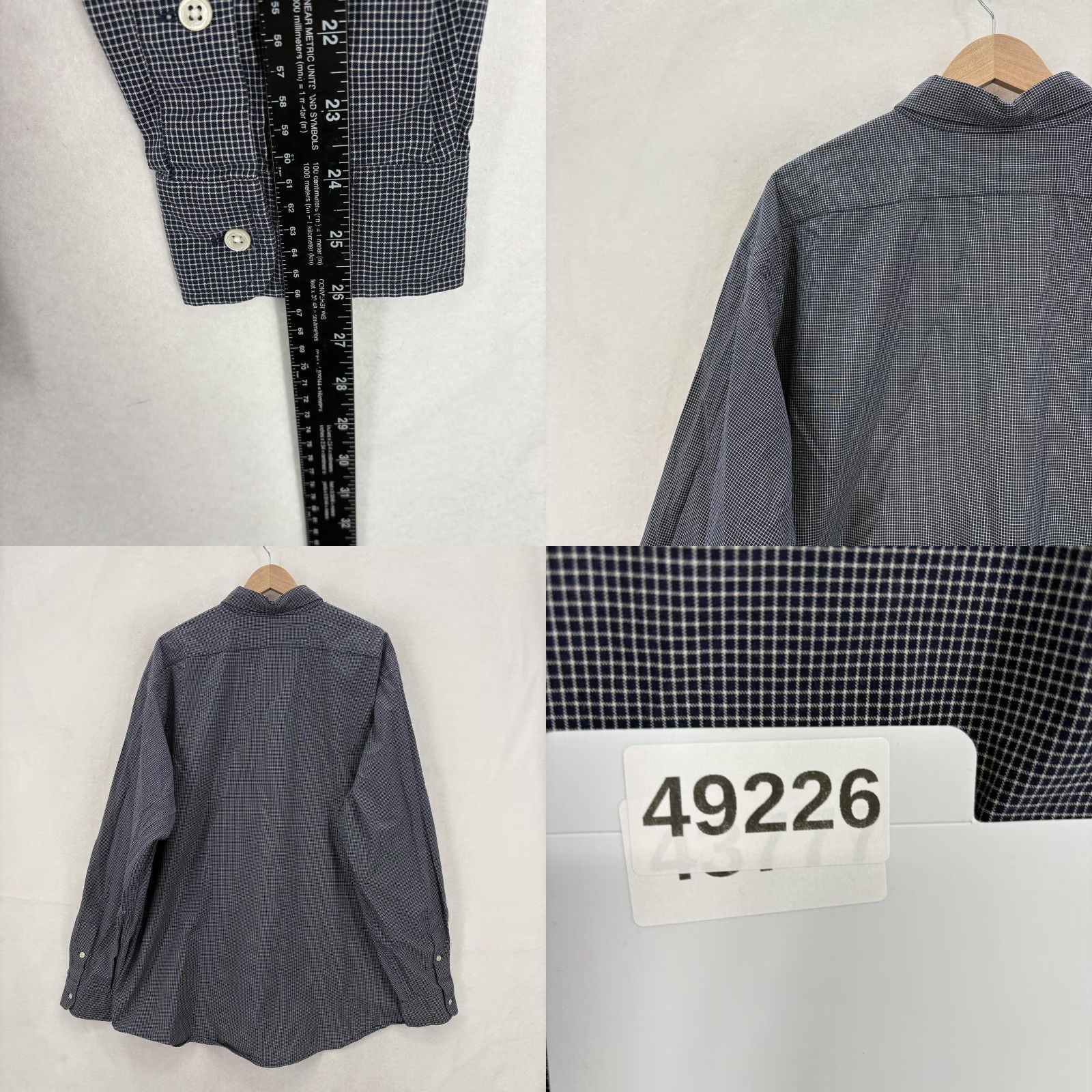 Ralph Lauren Ralph Lauren Ellington Shirt Mens 2XL Button-Down Check Blue Cotton Long Sleeve Size US XXL / EU 58 / 5 - 8 Thumbnail