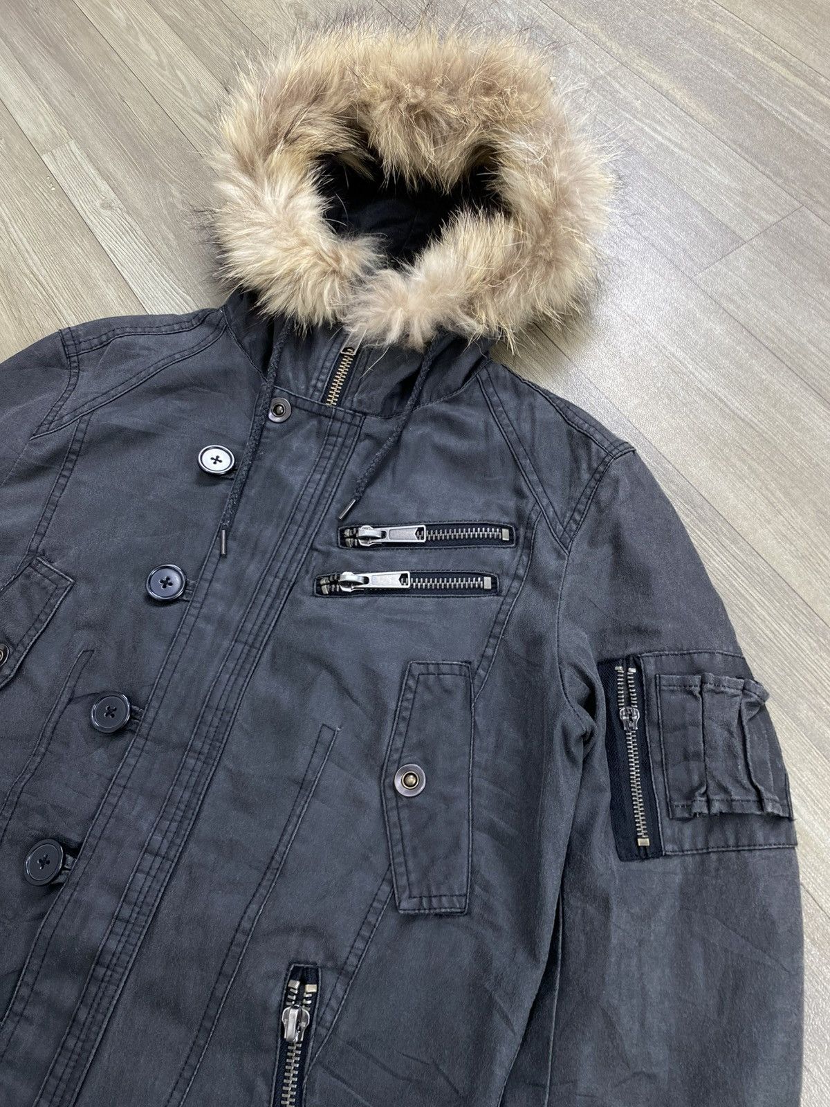 semanticdesign 2000s Semanticdesign Punk Seditionaries Military Fur Jacket Size US L / EU 52-54 / 3 - 5 Thumbnail