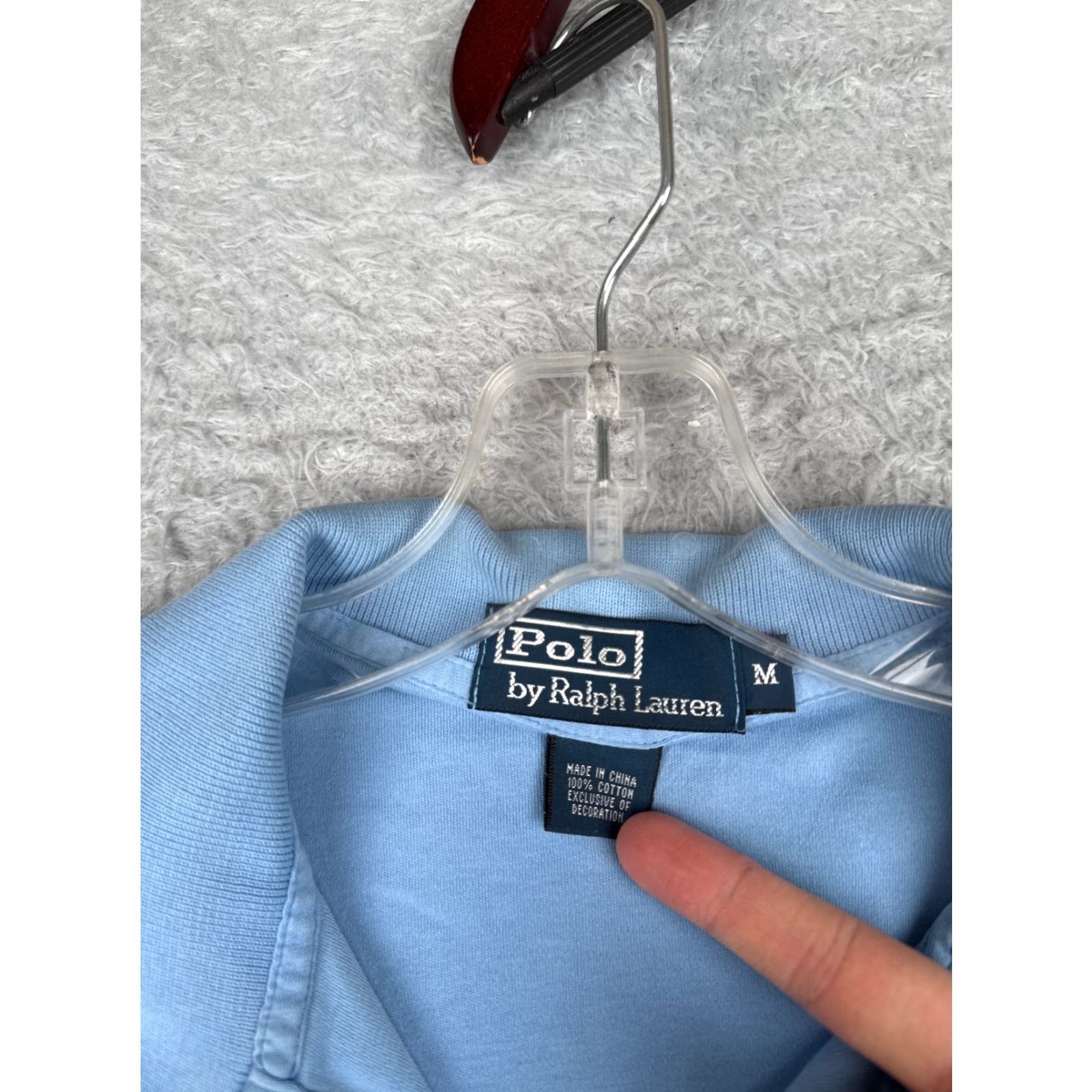 Ralph Lauren VINTAGE Ralph Lauren Polo Shirt Adult Medium Blue Short Sleeve 100% Cotton Activewear Mens Size US M / EU 48-50 / 2 - 7 Thumbnail