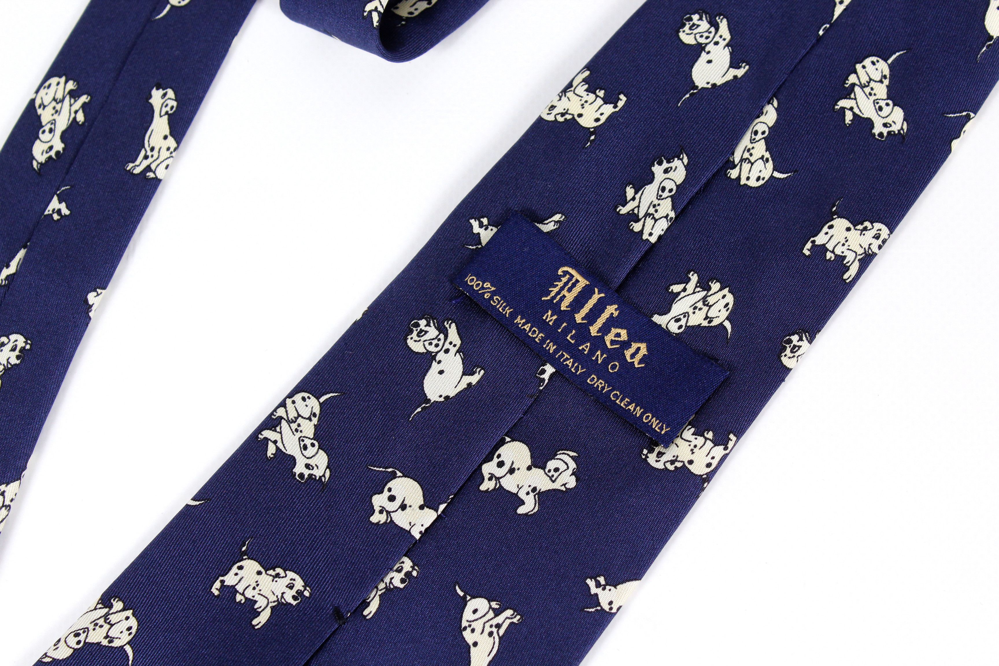Altea Altea Milano Dalmatian Abstract Pattern Silk Tie Cravatte NZ Size ONE SIZE - 2 Thumbnail