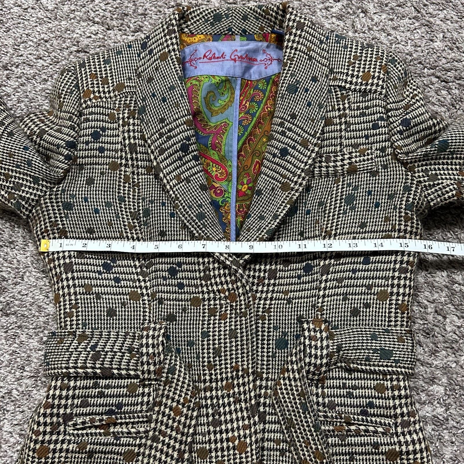 Robert Graham Robert Graham Wool Blazer Suit Jacket Herringbone Size 4 Size S / US 4 / IT 40 - 5 Thumbnail
