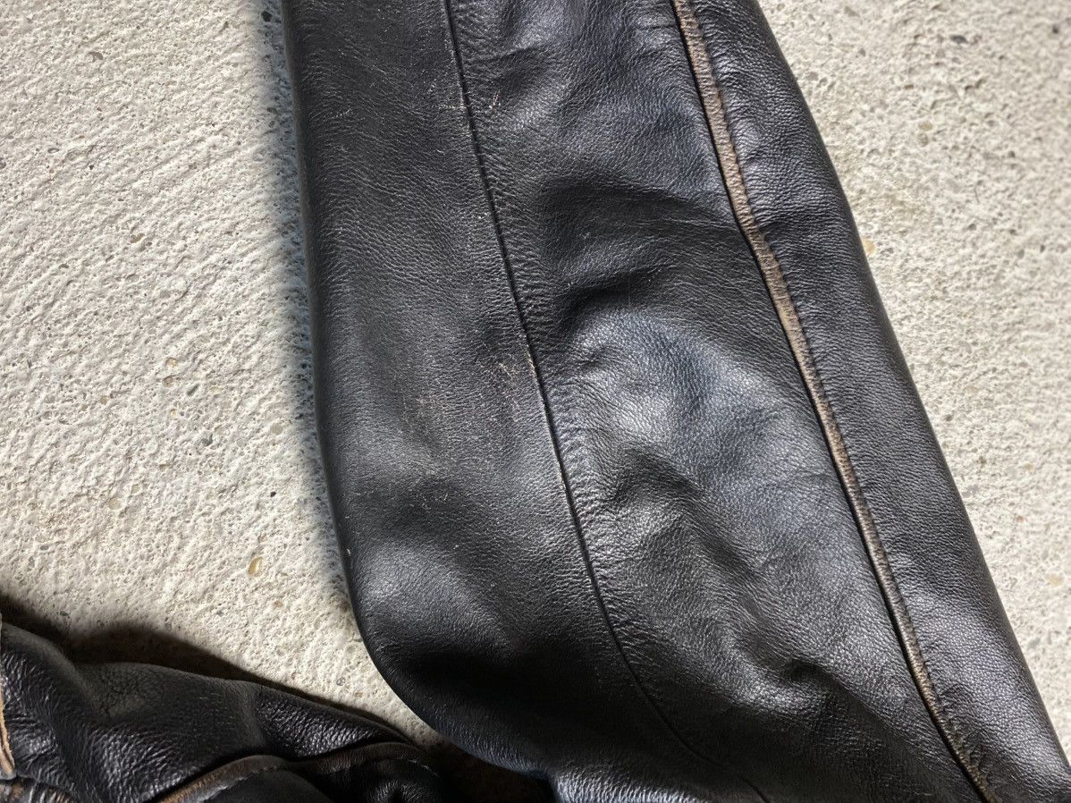 Other Leather jacket bomber avant garde archive rock n blue black Size US M / EU 48-50 / 2 - 10 Thumbnail