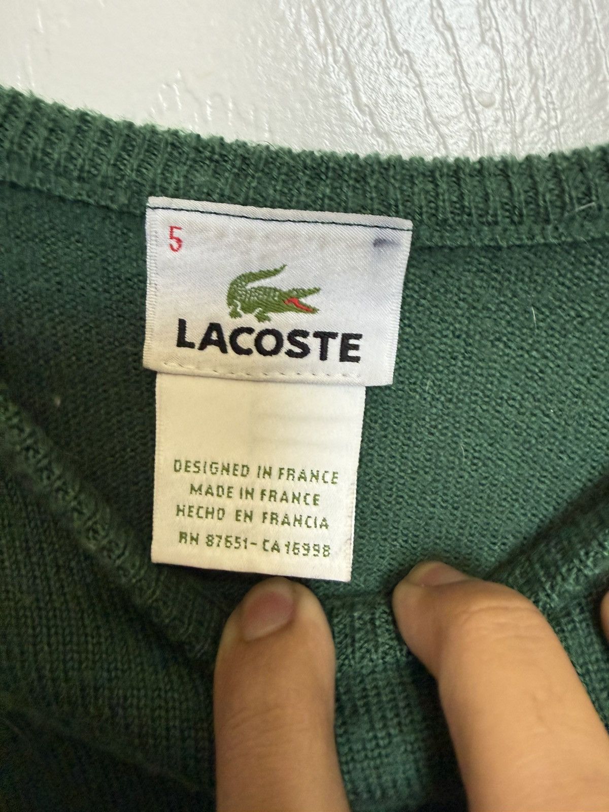 Lacoste Vintage Lacoste sweater Size US L / EU 52-54 / 3 - 2 Thumbnail