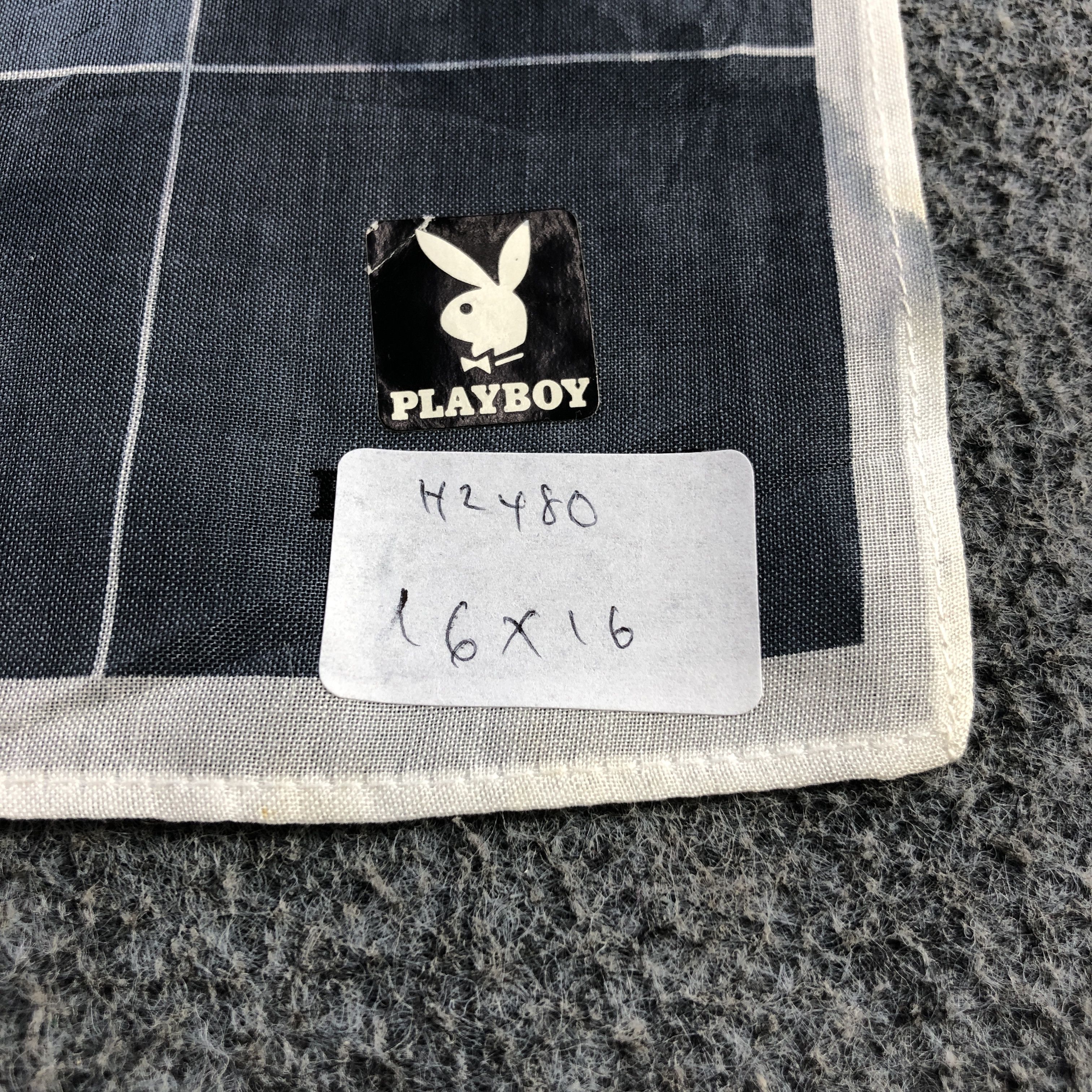 Playboy × Vintage Playboy Rabbit Head Handkerchief Neckerchief Bandana H2480 Size ONE SIZE - 7 Thumbnail