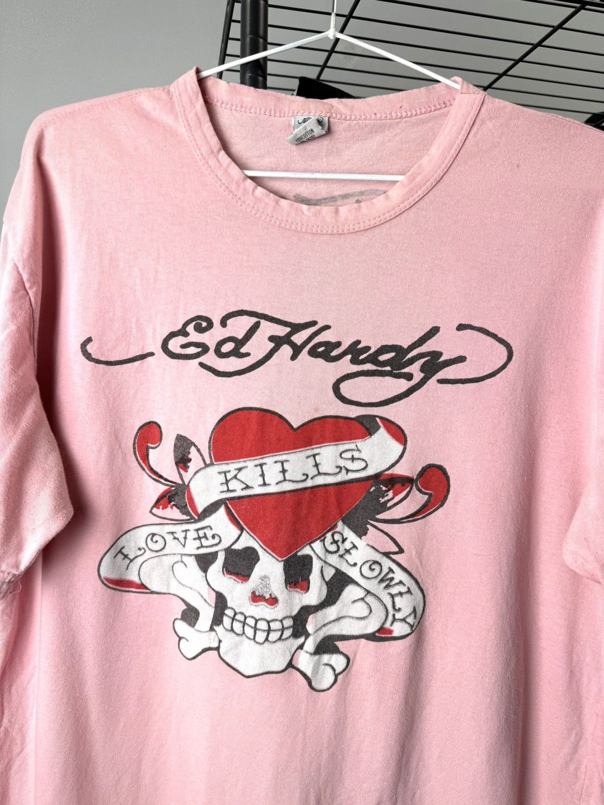 Ed Hardy Vintage Ed Hardy Skull Christian Audigier T Shirt Size US XL / EU 56 / 4 - 3 Thumbnail