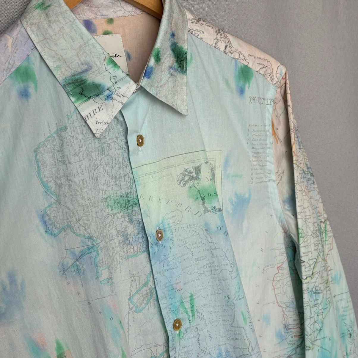 Paul Smith Paul smith rare shirt map button up medium Size US M / EU 48-50 / 2 - 6 Thumbnail