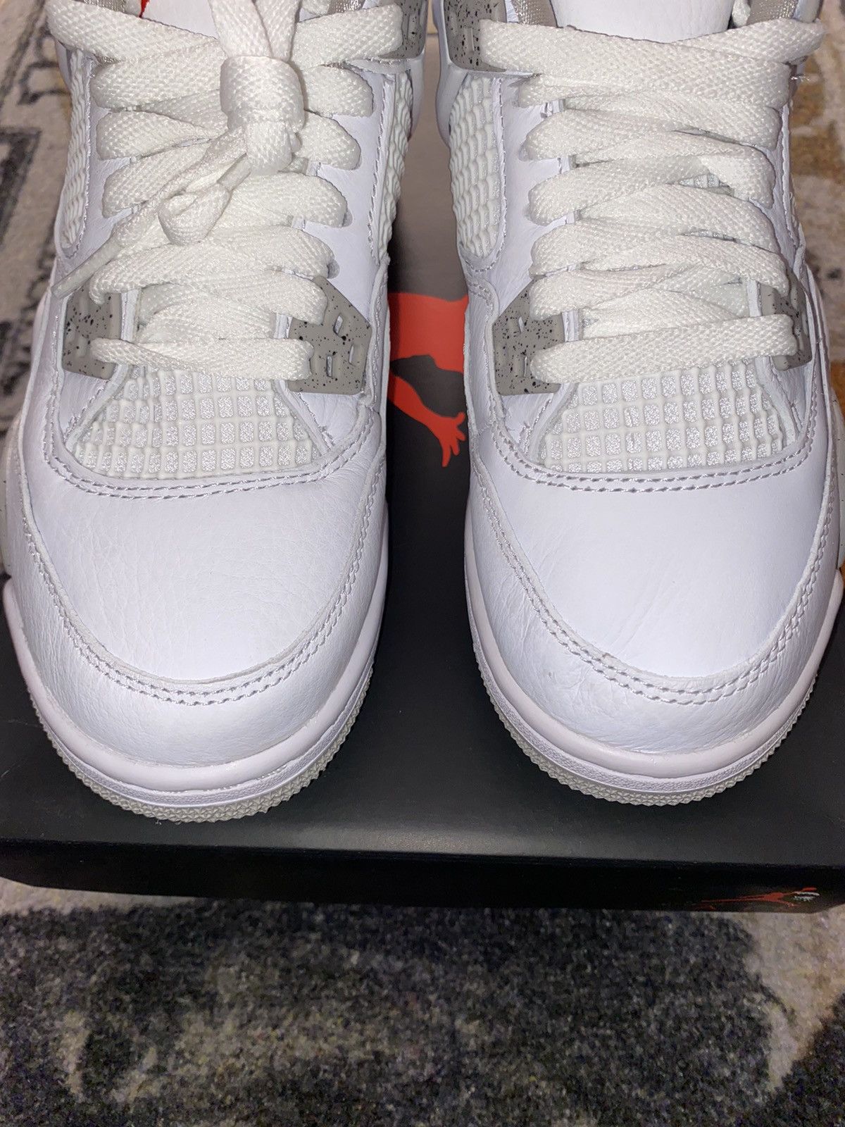 Jordan Brand × Nike Jordan 4 Retro White Oreo (2021) 4Y Grade School Size US 5.5 / EU 38 - 4 Thumbnail