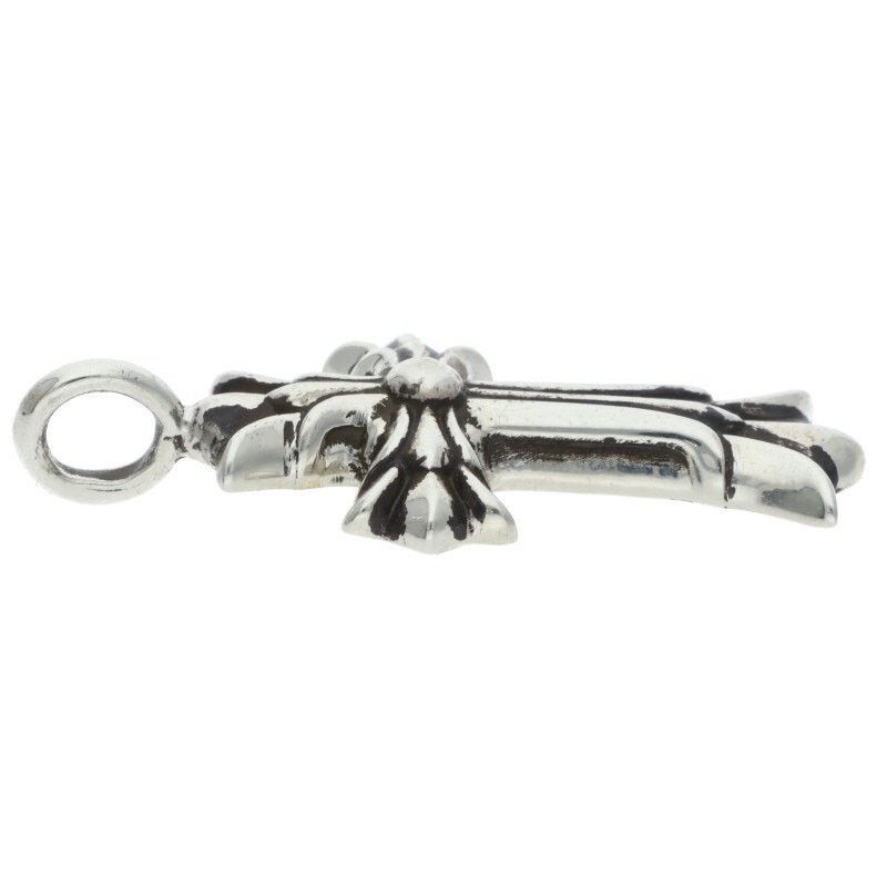 Chrome Hearts Chrome Hearts Double CH Cross Silver Necklace Size ONE SIZE - 5 Thumbnail