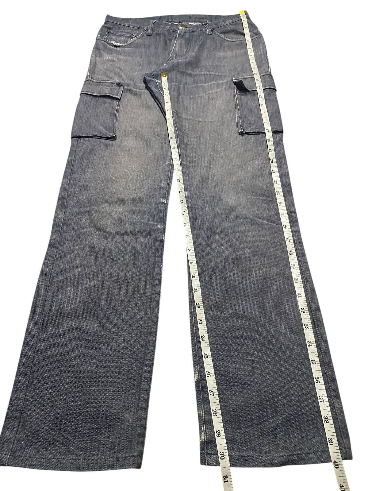 Michel Klein Vintage Michel Klein Homme Paris Distressed Cargo Pants Size US 29 - 13 Thumbnail
