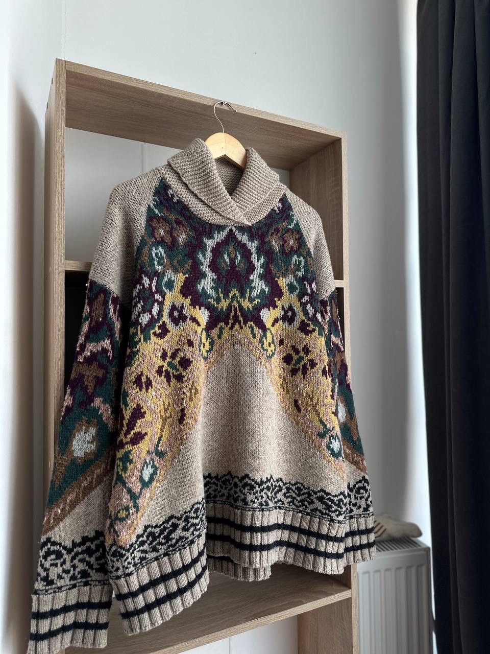Etro × Vintage Vintage ETRO Jacquard Knit Floral Sweater Fashion Week 2019 Size M / US 6-8 / IT 42-44 - 8 Thumbnail