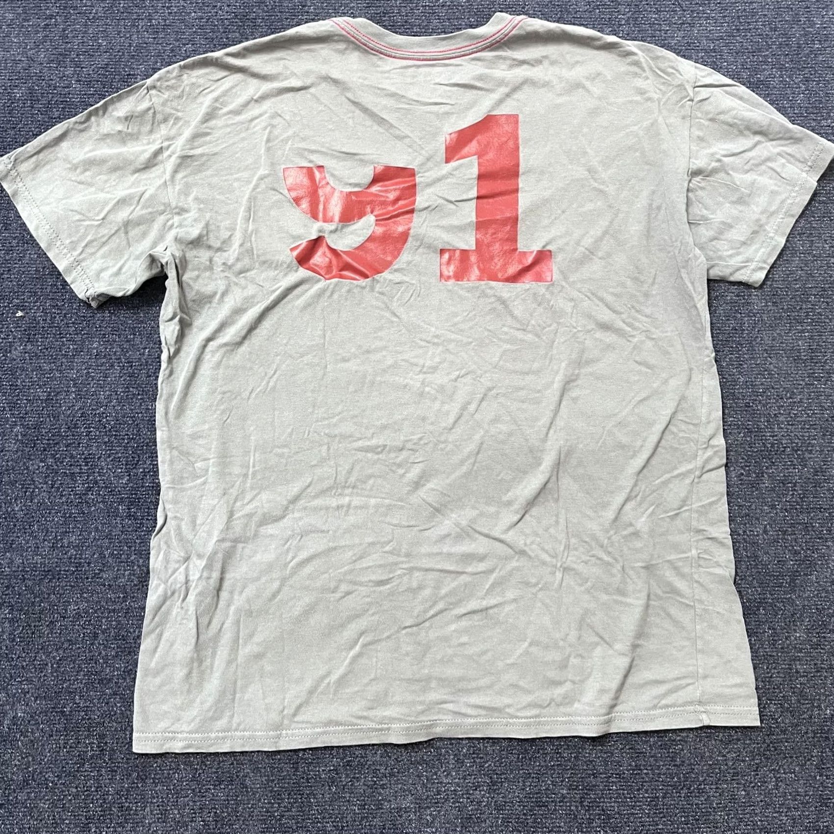 Armani Exchange Armani Exchange Shirt Mens M Gray Red Graphic New York 1991 AX Tee Crewneck Size US M / EU 48-50 / 2 - 3 Thumbnail