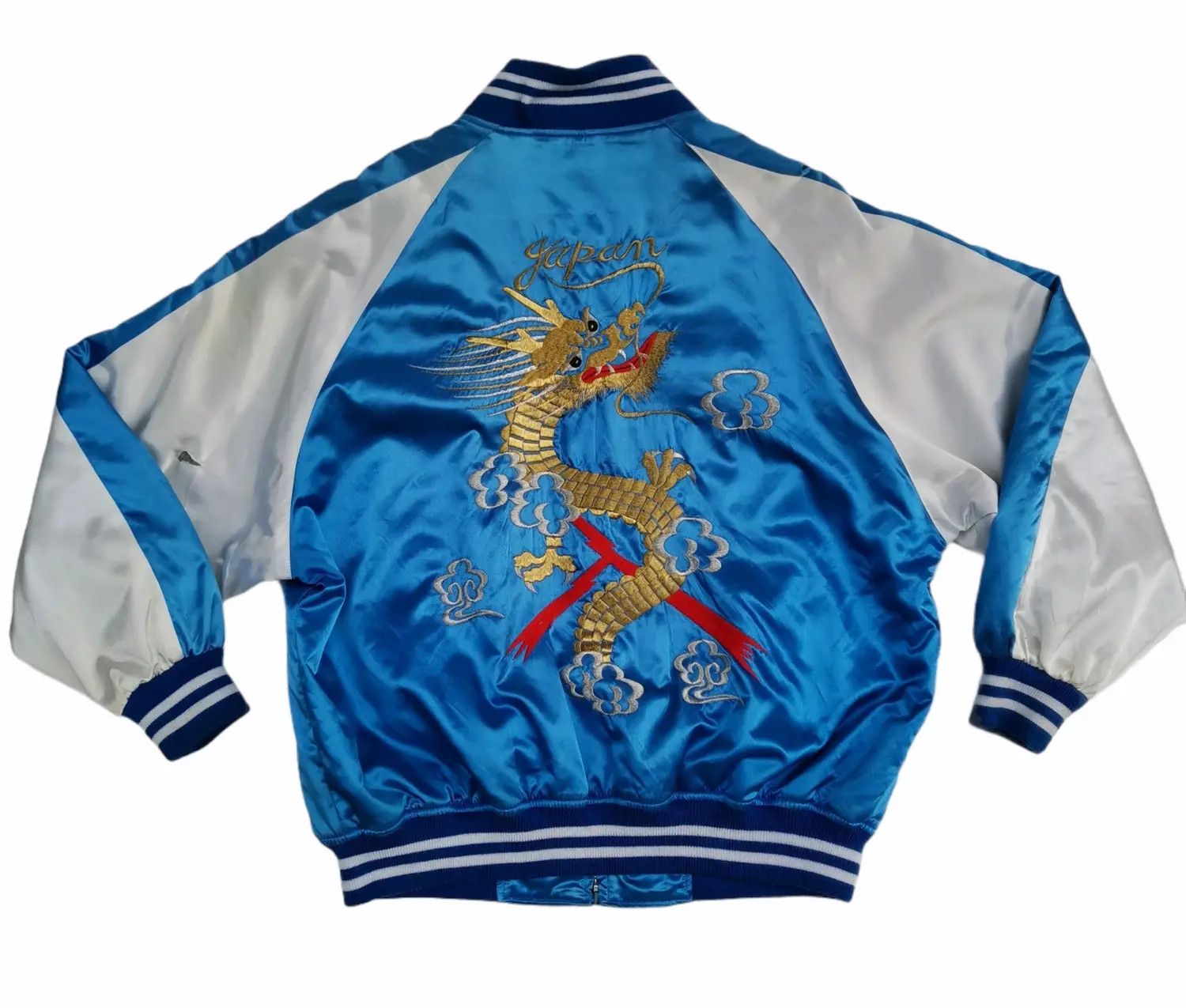 Japanese Brand Vintage!!! Sukajan Dragon Souvenir Embroidered Logo Jacket Size US L / EU 52-54 / 3 - 2 Thumbnail