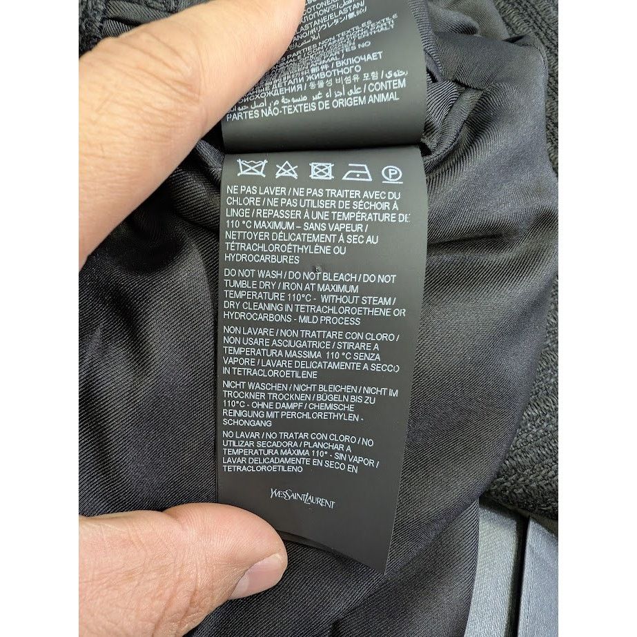 Saint Laurent Paris o1rshd1 Blazer in Black Size US L / EU 52-54 / 3 - 18 Thumbnail
