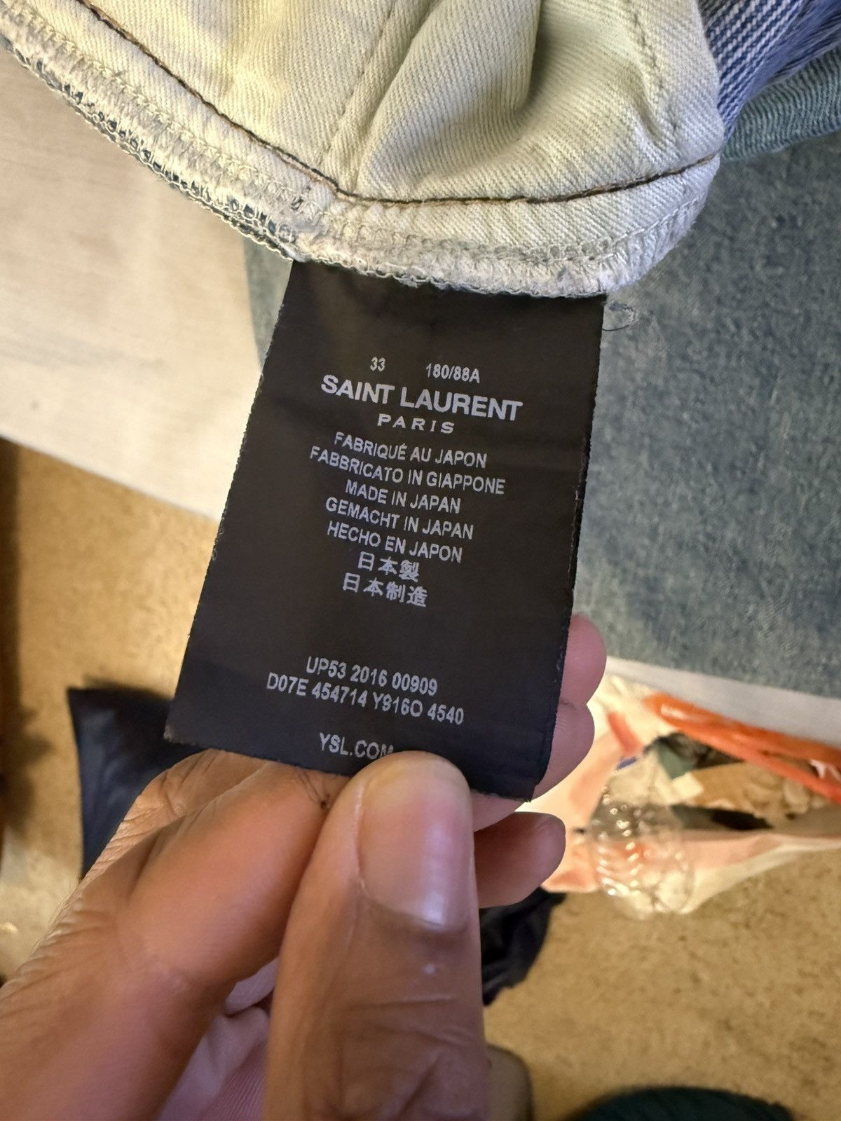 Saint Laurent Paris 2016 Saint Laurent Paris x Hedi Slimane D02 Denim Size US 33 - 4 Thumbnail