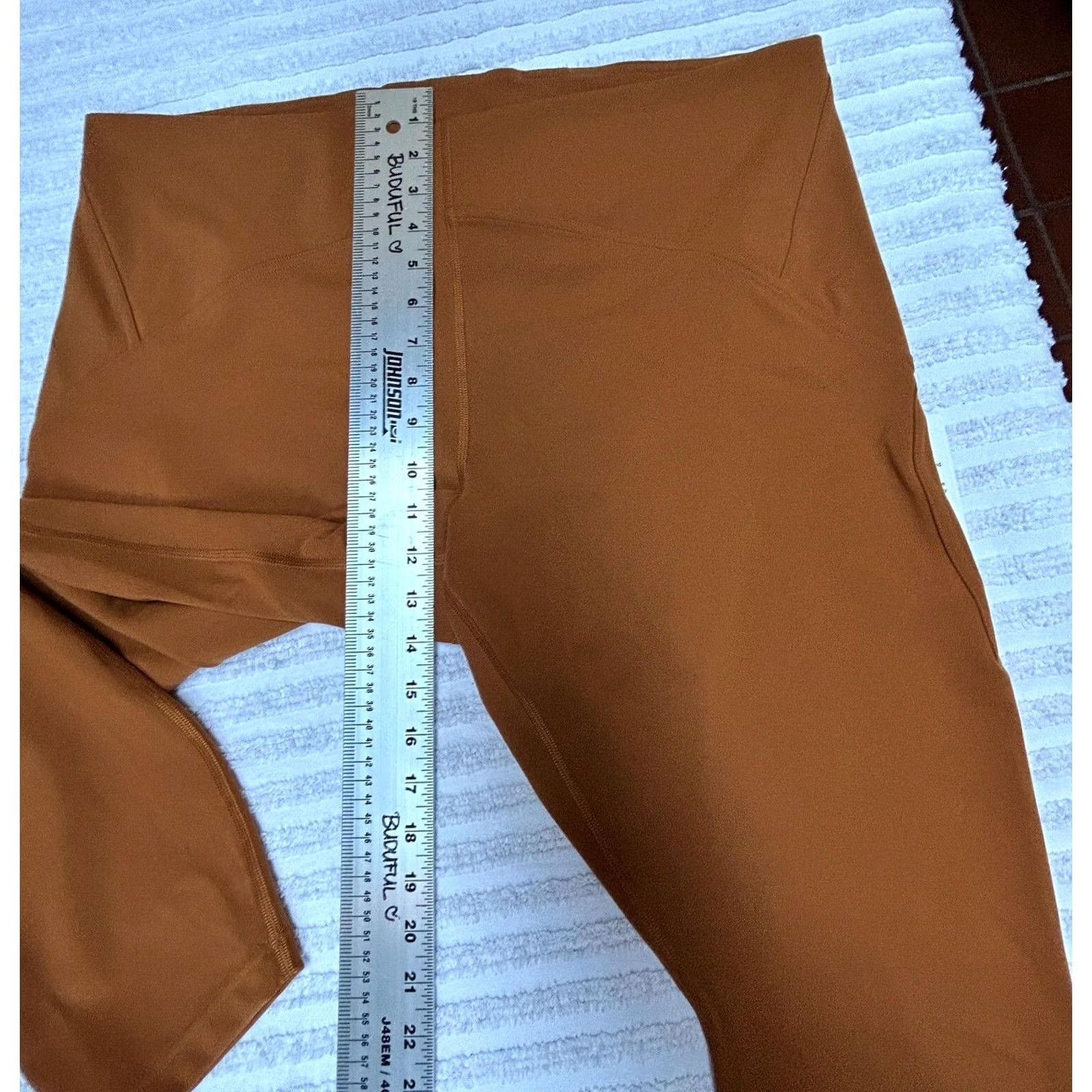 Lululemon Lululemon Women's Instill High-Rise Tight 25" Copper Brown Leggings Size 20 New Cotton? Size 42" / US 20 - 7 Thumbnail