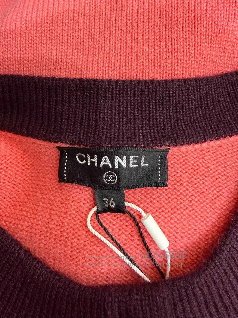 Chanel Chanel 20A cashmere colour block gold buckle cardigan coat Size XS / US 0-2 / IT 36-38 - 4 Thumbnail