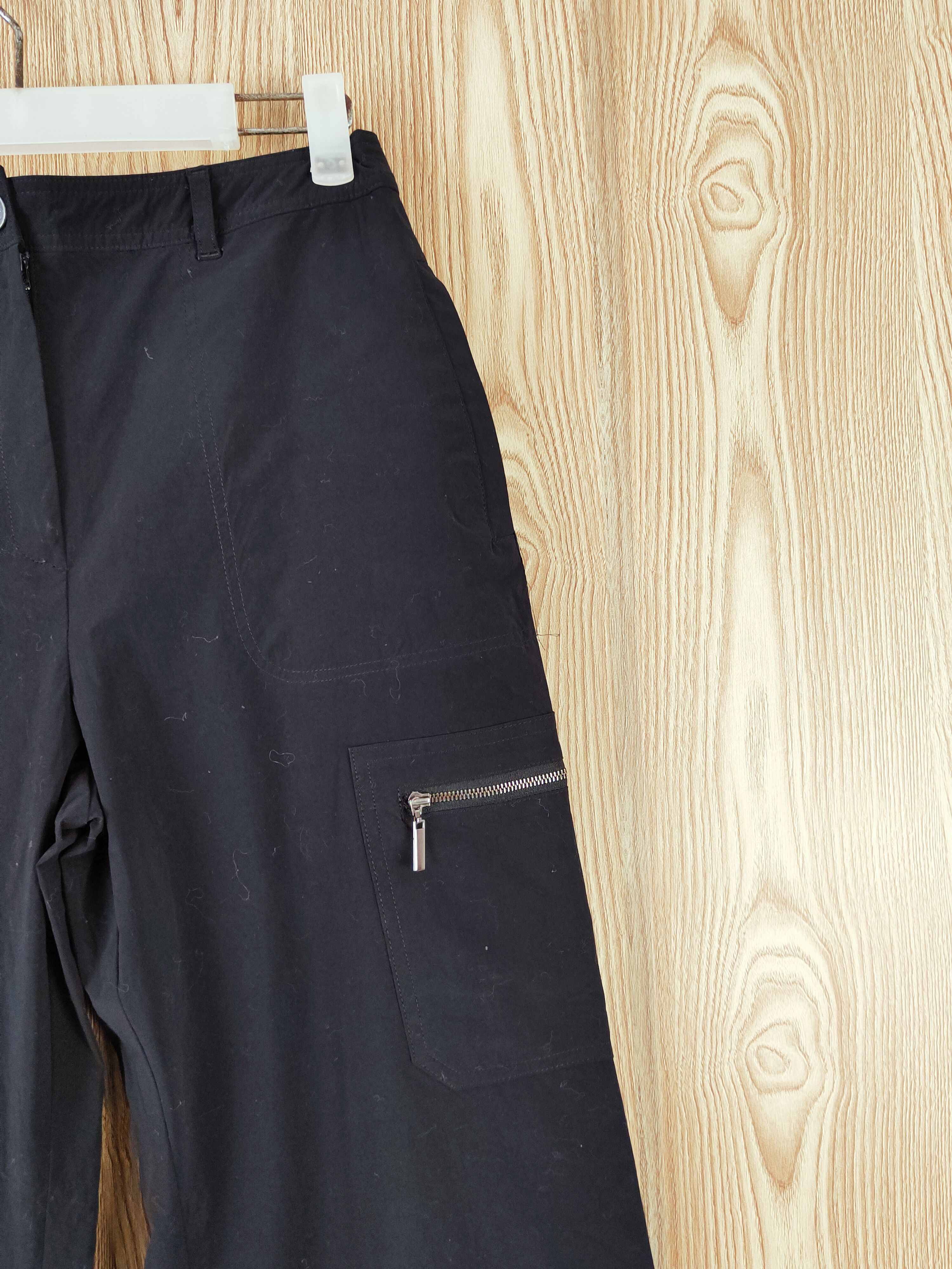 Japanese Brand Les Lalique Black Multipocket Tactical Cargo Pants #W900 Size 26" / US 2 / IT 38 - 5 Thumbnail