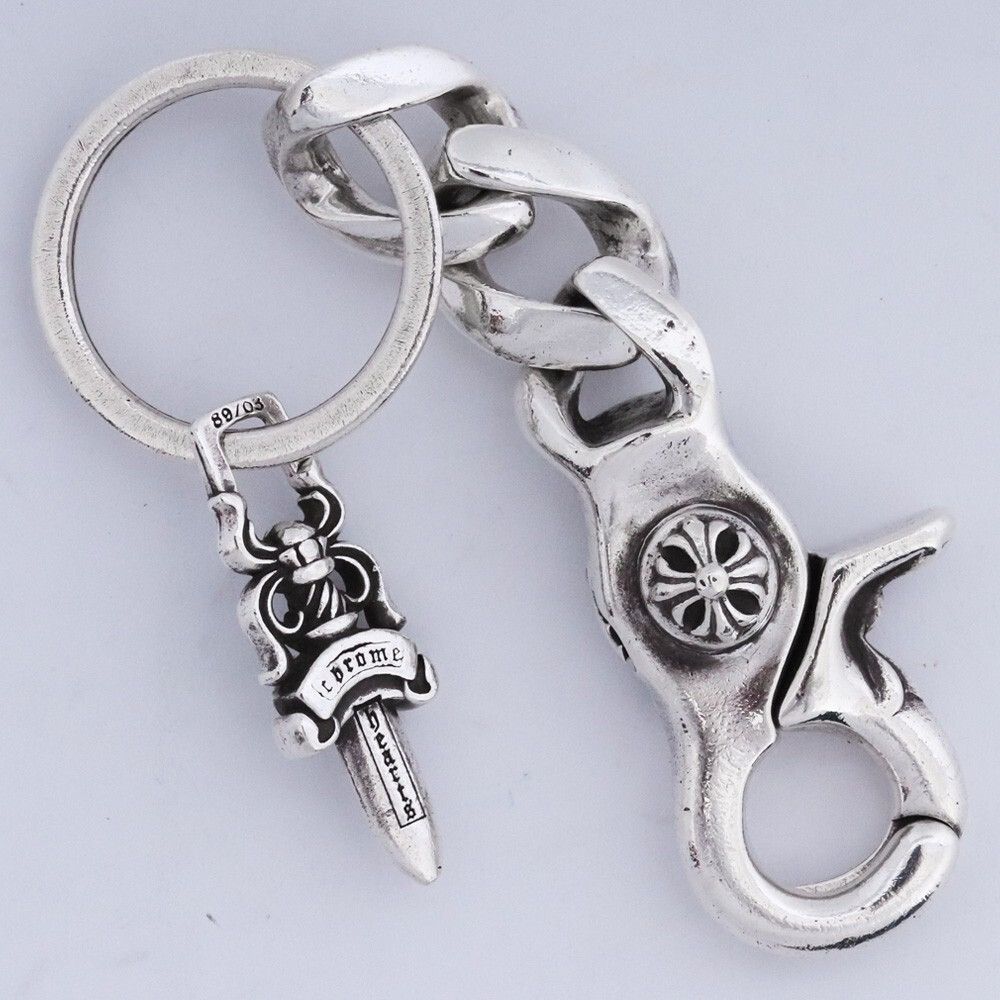 小物 CHROME HEARTS SPLIT KEY RING WITH DAGGER Chrome Hearts Chrome Hearts Dagger Split Key Chain | Grailed