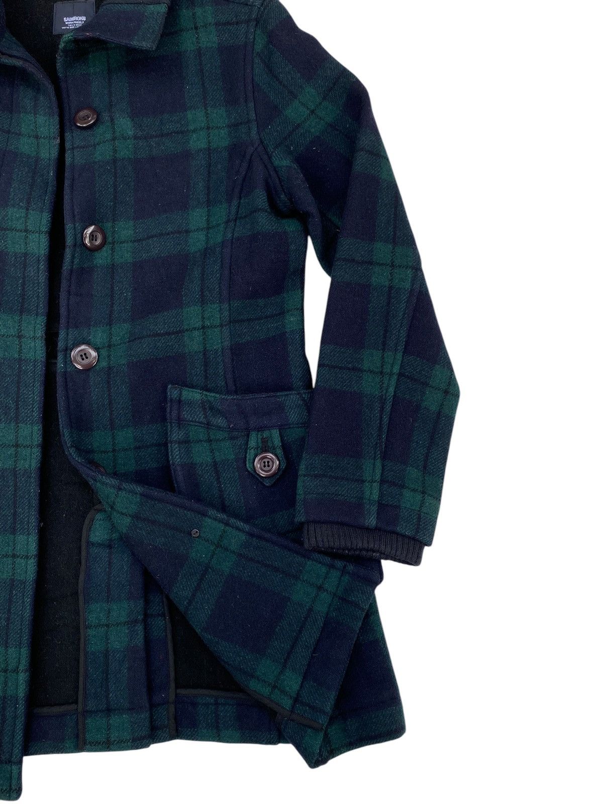 Japanese Brand Saburoku Wool Jacket Plaid Size US S / EU 44-46 / 1 - 4 Thumbnail