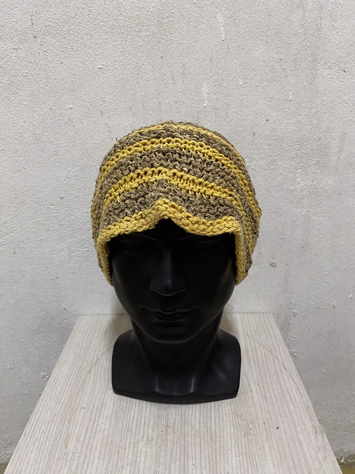 Japanese Brand Japanese Brand Crochet Beanie Hat Size ONE SIZE - 2 Thumbnail
