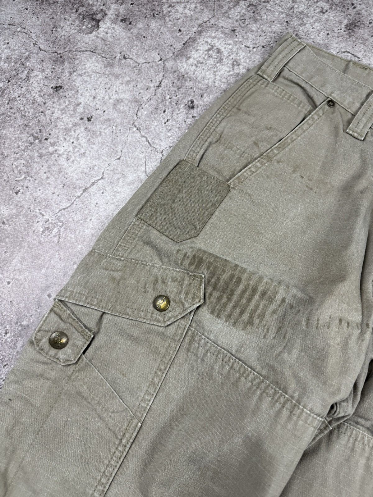 Carhartt 🟤Crazy Baggy Vintage Carhartt Double knee workwear pants🟤 Size US 32 / EU 48 - 4 Thumbnail
