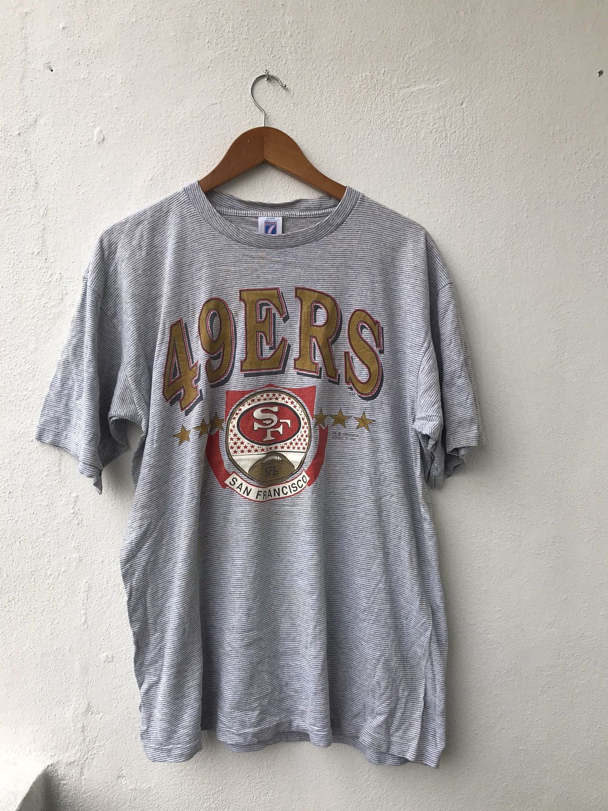 Vintage 90s San Fransisco 49ers Denim Button up Shirt Sz XL 