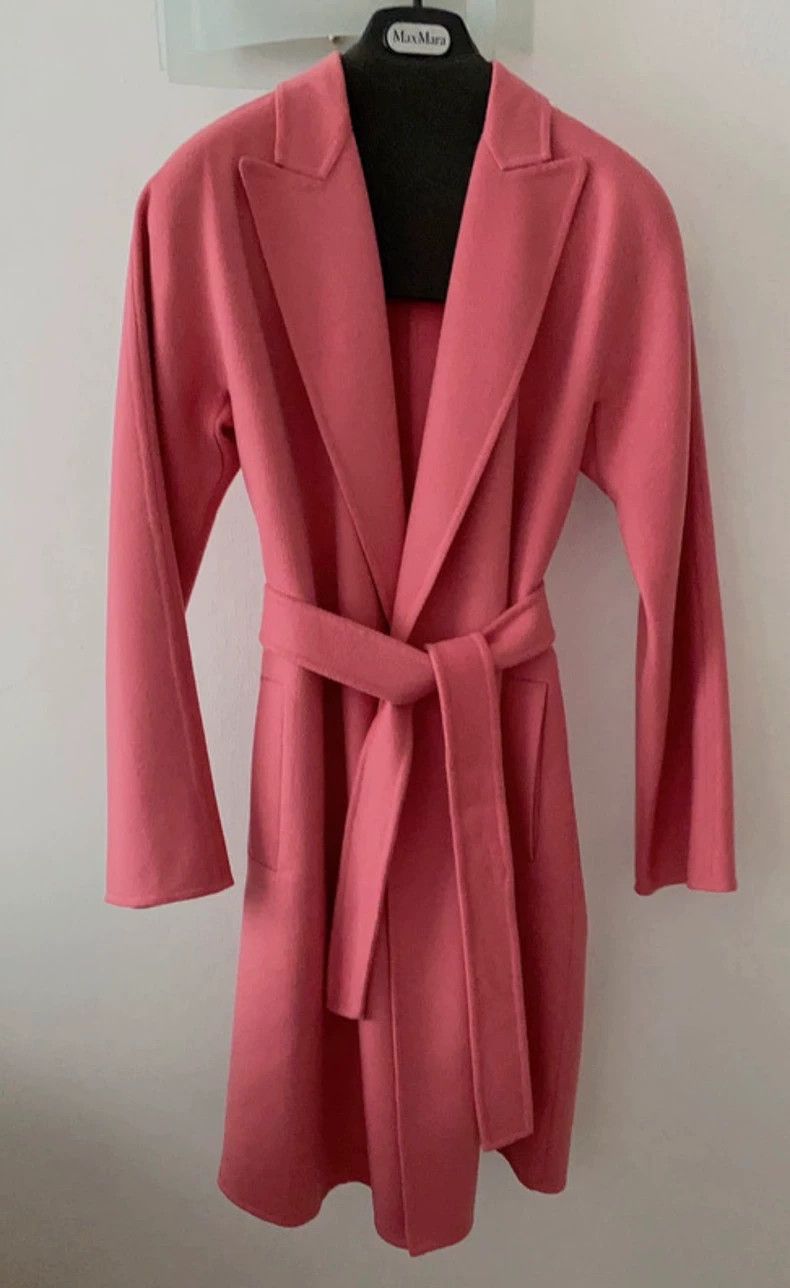 Max Mara Max Mara Pink wool coat Size S / US 4 / IT 40 - 2 Thumbnail