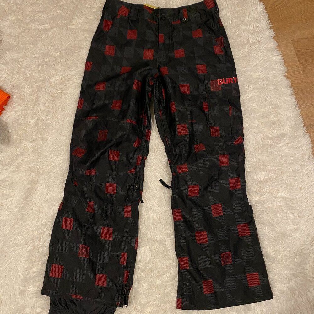 Burton Vintage 90s Burton Dryride Checkered Pattern Flannel Snowpa Size US 32 / EU 48 - 1 Thumbnail