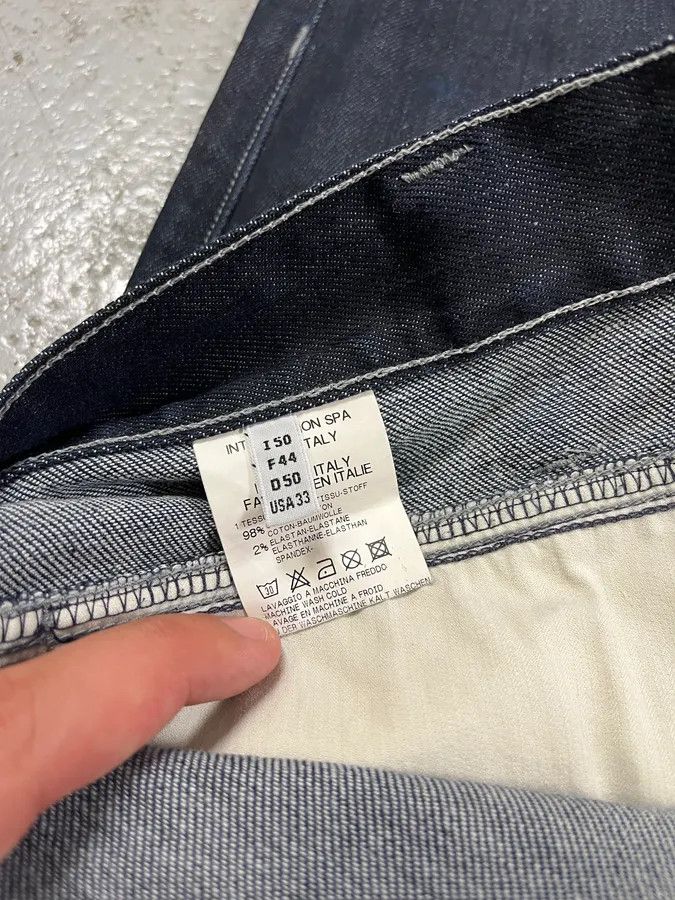 Marithe + Francois Girbaud 2000s Marithé + François Girbaud Navy Brut Denim Jeans Size US 34 / EU 50 - 12 Thumbnail