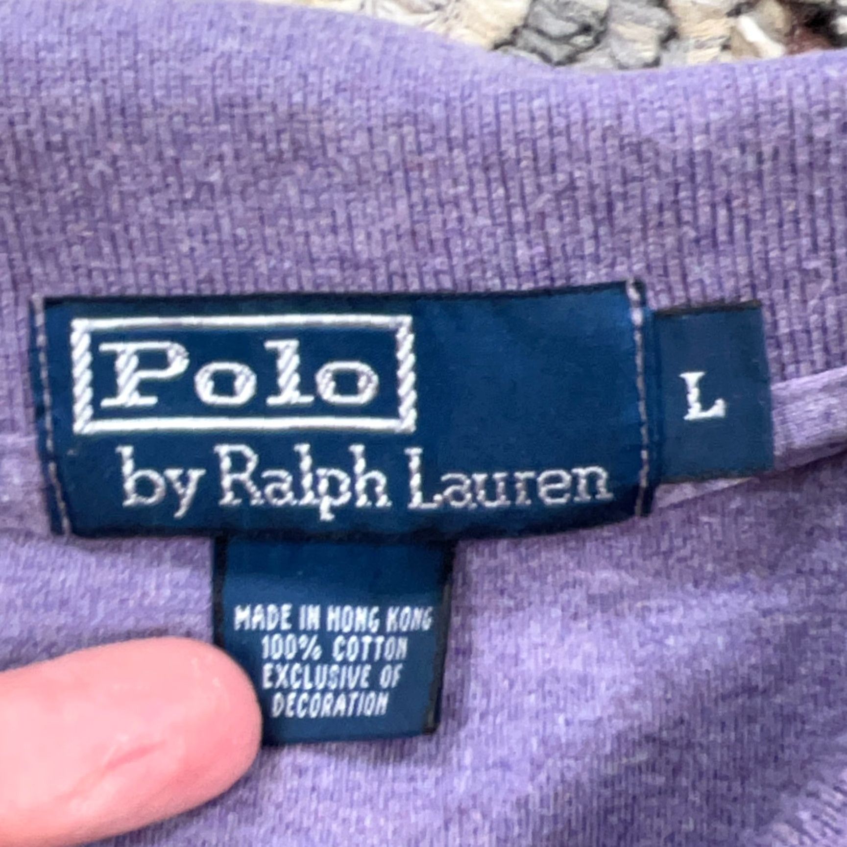 Polo Ralph Lauren Ralph Lauren Polo Shirt Men Large Purple Cotton Golf Rugby Pony Polo Ralph Lauren Shirt Mens L Purple Solid Short Sleeve Knit Jersey Size US L / EU 52-54 / 3 - 7 Thumbnail