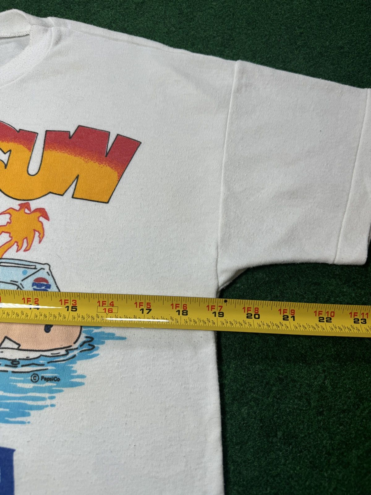 Pepsi × Vintage 80s RARE Pepsi Cola Fun In The Sun Beach Crop Top T Shirt Size S / US 4 / IT 40 - 5 Thumbnail