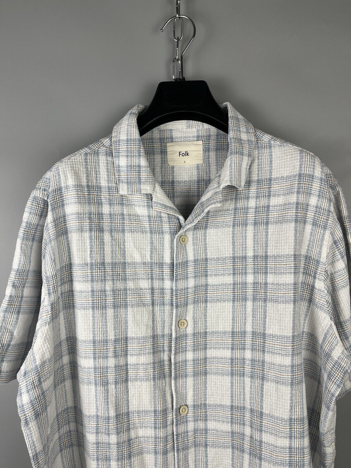 Folk Folk Linen Cotton Short Sleeve Shirt Size US XL / EU 56 / 4 - 2 Thumbnail