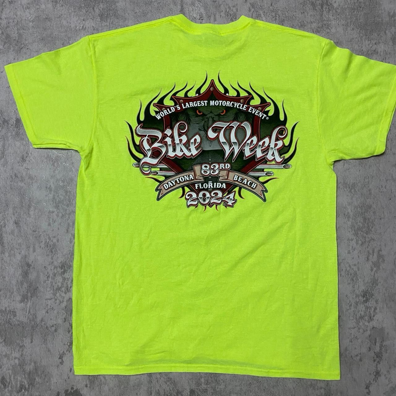 Other Neon green Daytona Beach Bike Week 2024 T-shirt Size US L / EU 52-54 / 3 - 1 Thumbnail