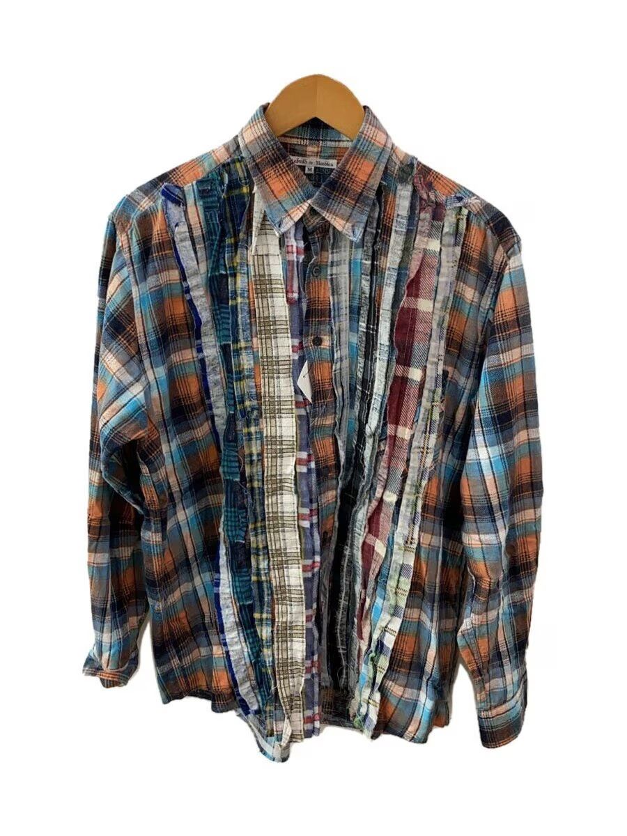 Needles Reconstructed Rebuild Flannel Button Shirt Size US M / EU 48-50 / 2 - 1 Thumbnail