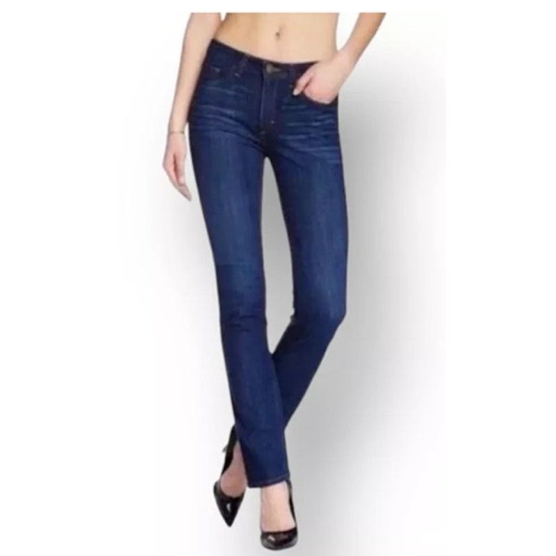 Spanx SPANX The Slim-X Skinny Dark Wash Jean 28 Size 28" / US 6 / IT 42 - 2 Thumbnail