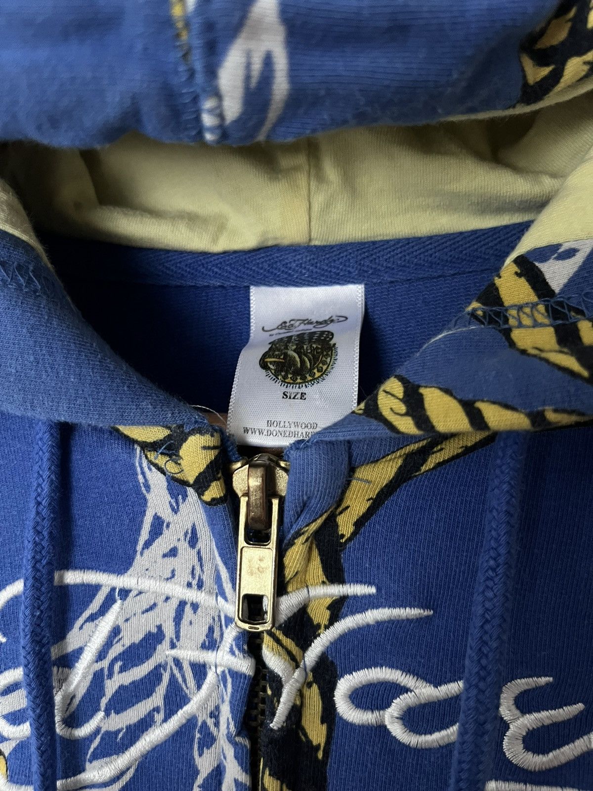 Ed Hardy Vintage Ed Hardy Christian Audigier Zip Hoodie Overall Print Size L / US 10 / IT 46 - 6 Thumbnail