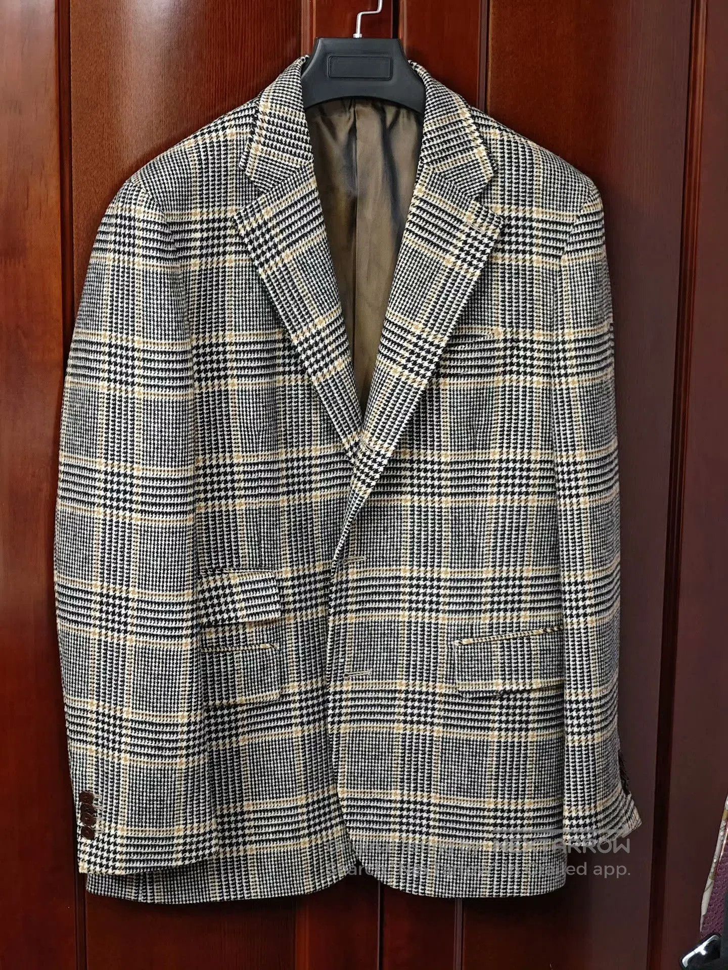 Morgano Portuguese Wool Houndstooth Blazer. Size US M / EU 48-50 / 2 - 1 Thumbnail