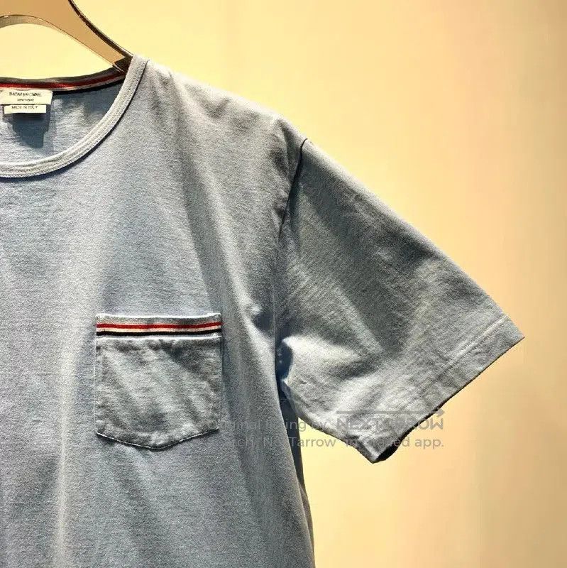 Thom Browne Thom Browne Blue Cotton Men's T-Shirt . Size US M / EU 48-50 / 2 - 4 Thumbnail