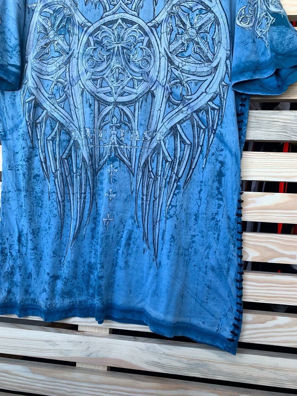 Affliction AFFLICTION CRAZY Y2K PRINTED 90s ERA T SHIRT Size US M / EU 48-50 / 2 - 11 Thumbnail