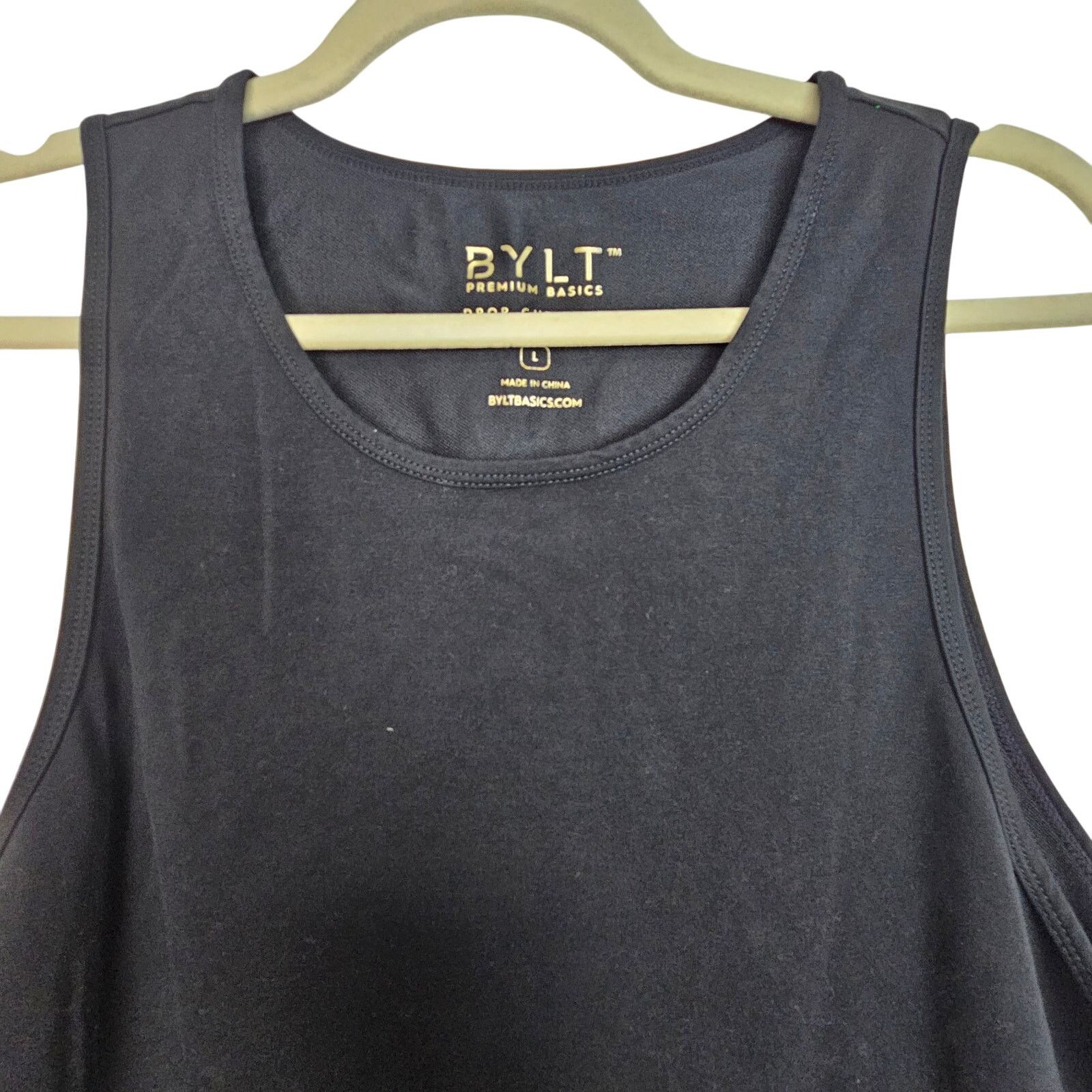 Brian Atwood Bylt Tank Top Black Drop Cut Lux Athletic Shirt Men L Size US L / EU 52-54 / 3 - 2 Thumbnail