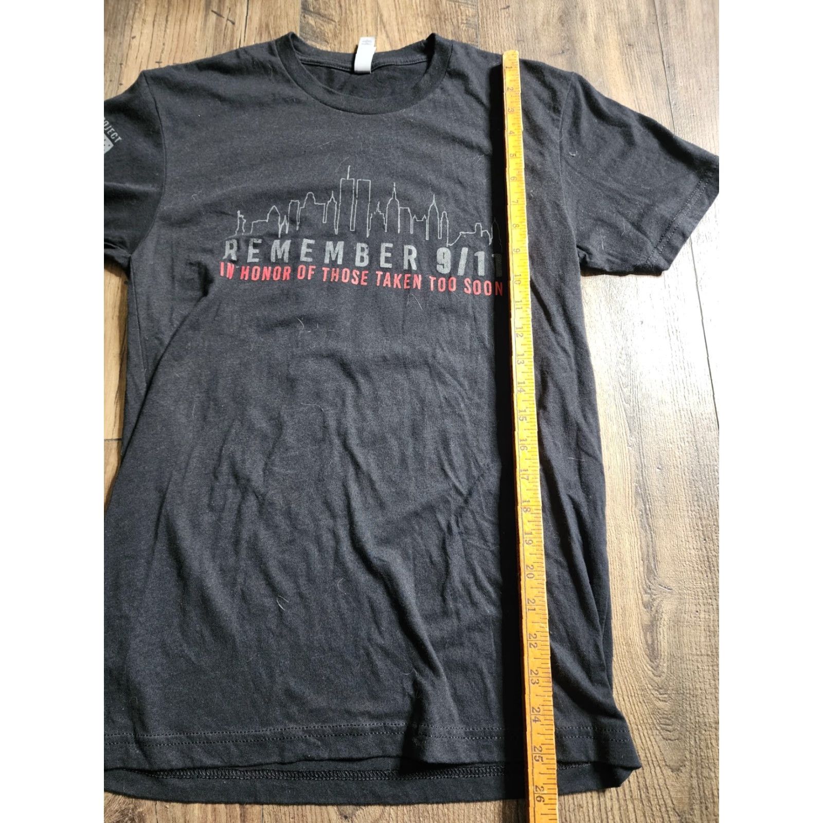 Next Level Mens S T-Shirt Crew Neck Short Sleeve Black USA 9/11 Twin Towers Never Forget Patriotic USA Shirt Men Small Size US S / EU 44-46 / 1 - 3 Thumbnail