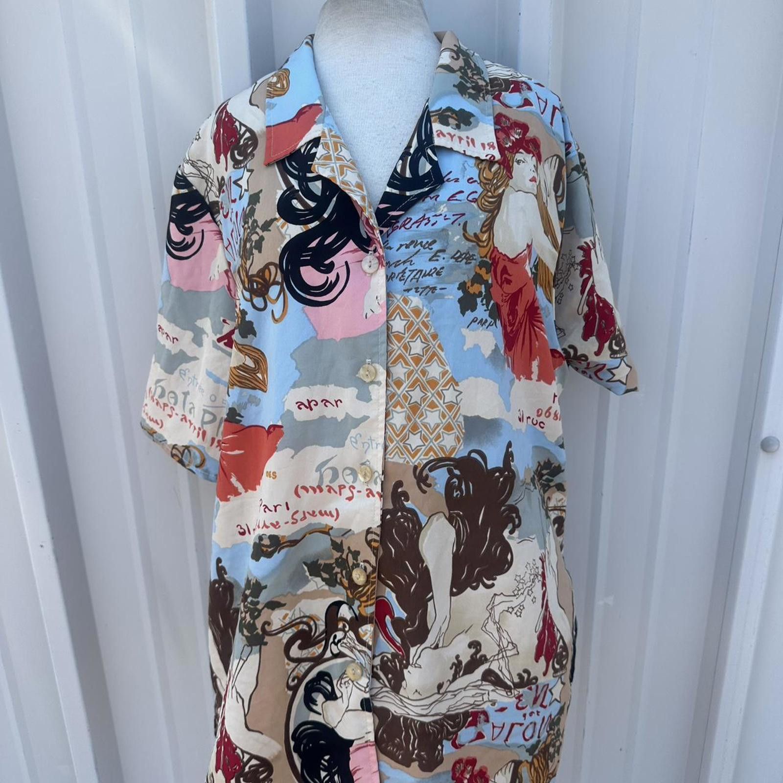 Other vintage 90s short sleeve button up shirt Size XL / US 12-14 / IT 48-50 - 1 Thumbnail