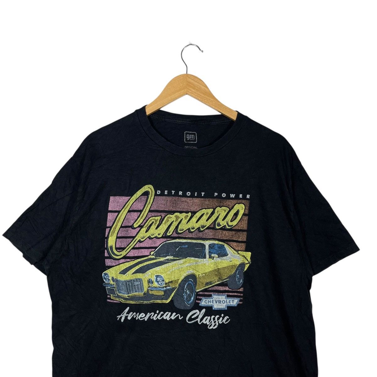 Vintage GM Chevrolet Camaro Black Graphic T Shirt Detroit Power Size US L / EU 52-54 / 3 - 2 Thumbnail