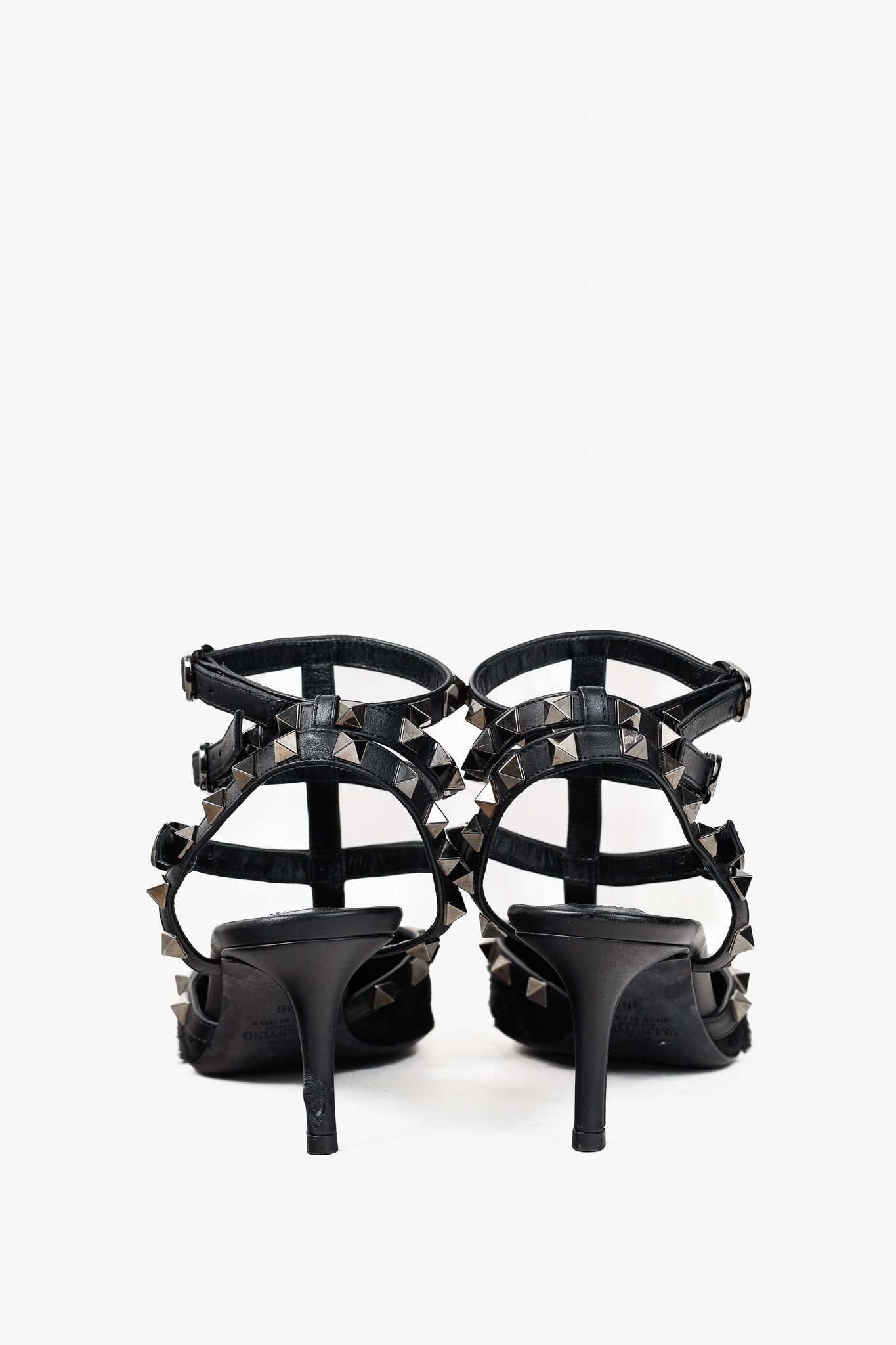Valentino Valentino Garavani Rockstud Animal-Print Calf Hair Heels Size US 5.5 / IT 35.5 - 3 Thumbnail