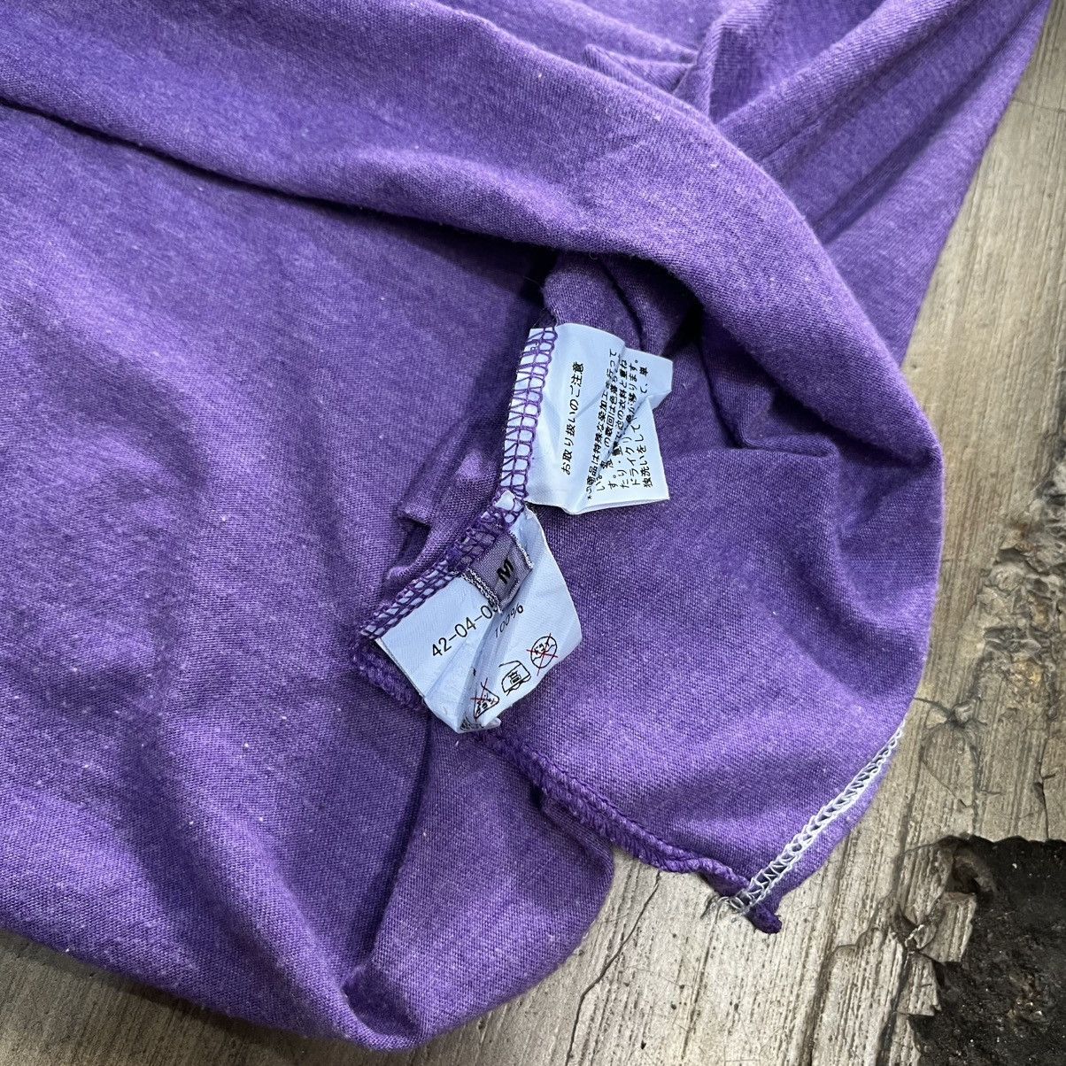 Tornado Mart BEAMS Japan Purple V-Neck Tee Distressed Stitching cdg style Size US M / EU 48-50 / 2 - 5 Thumbnail