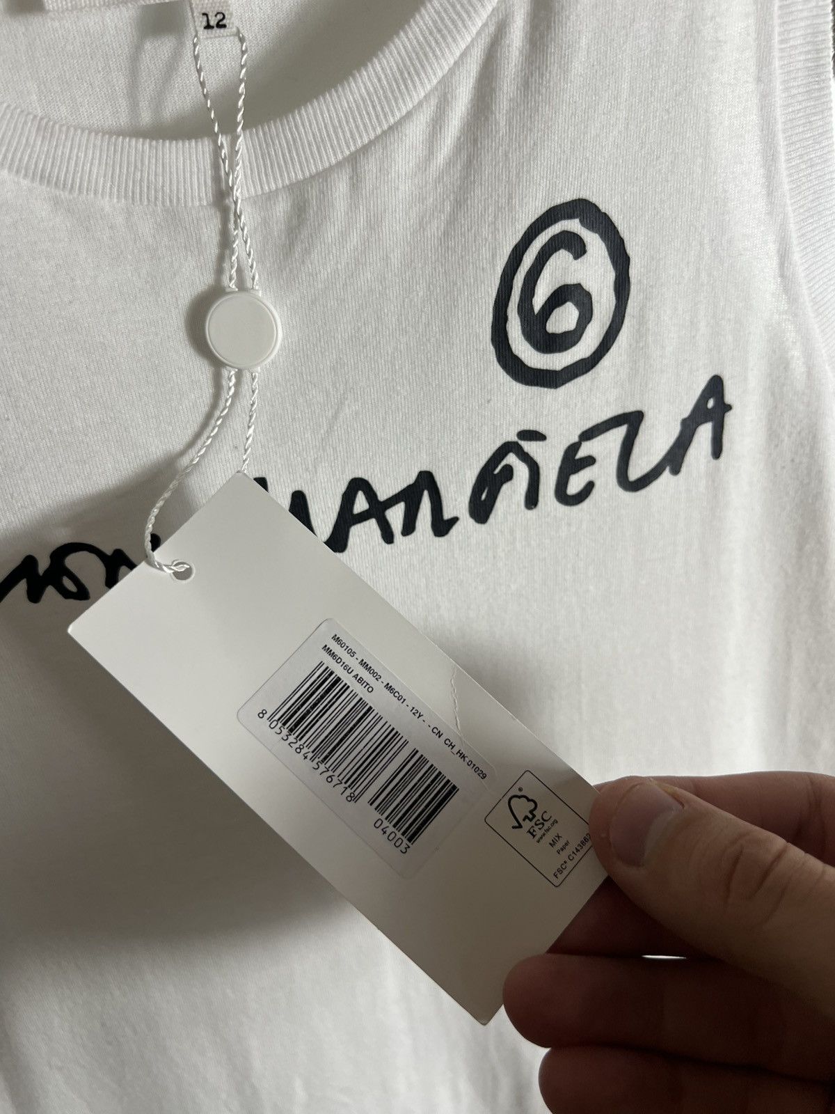 Maison Margiela Maison Margiela MM6 Contrast Panel Dress WhiteTop BlackSkirt Size S / US 4 / IT 40 - 8 Thumbnail