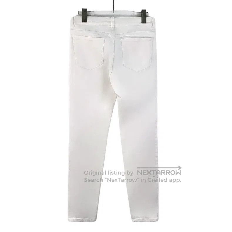 Chanel Chanel White button design cotton casual denim trousers Size 25" / US 0 / IT 36 - 2 Thumbnail