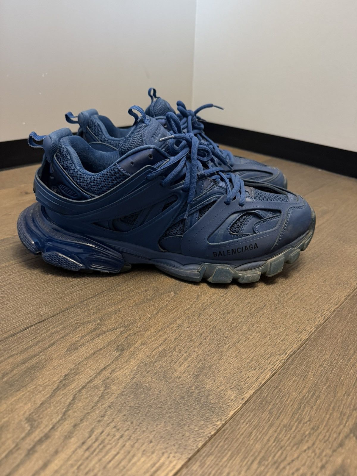 Balenciaga Balenciaga Track Dark Blue Clear Sole Size US 11 / EU 44 - 3 Thumbnail