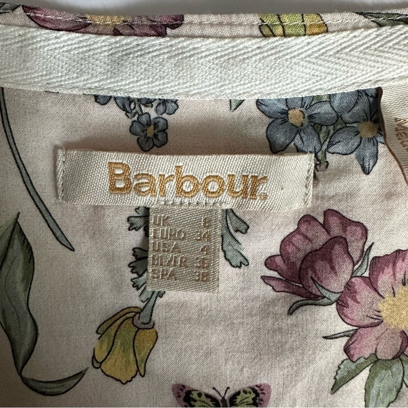 Barbour BARBOUR Esme Floral Long Sleeve Blouse Top Women’s size 4 Size S / US 4 / IT 40 - 5 Thumbnail